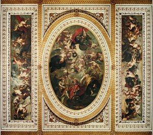 The Whitehall Ceiling: The Apotheosis of James I by Peter Paul Rubens